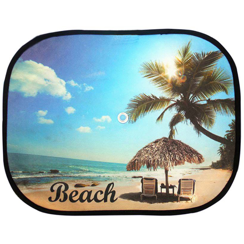 Customized printing foldable sunshade nylon mesh car side window sun shade