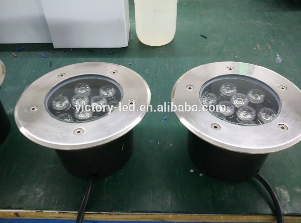 High lumen Bridgelux chip IP68 9W led underground light