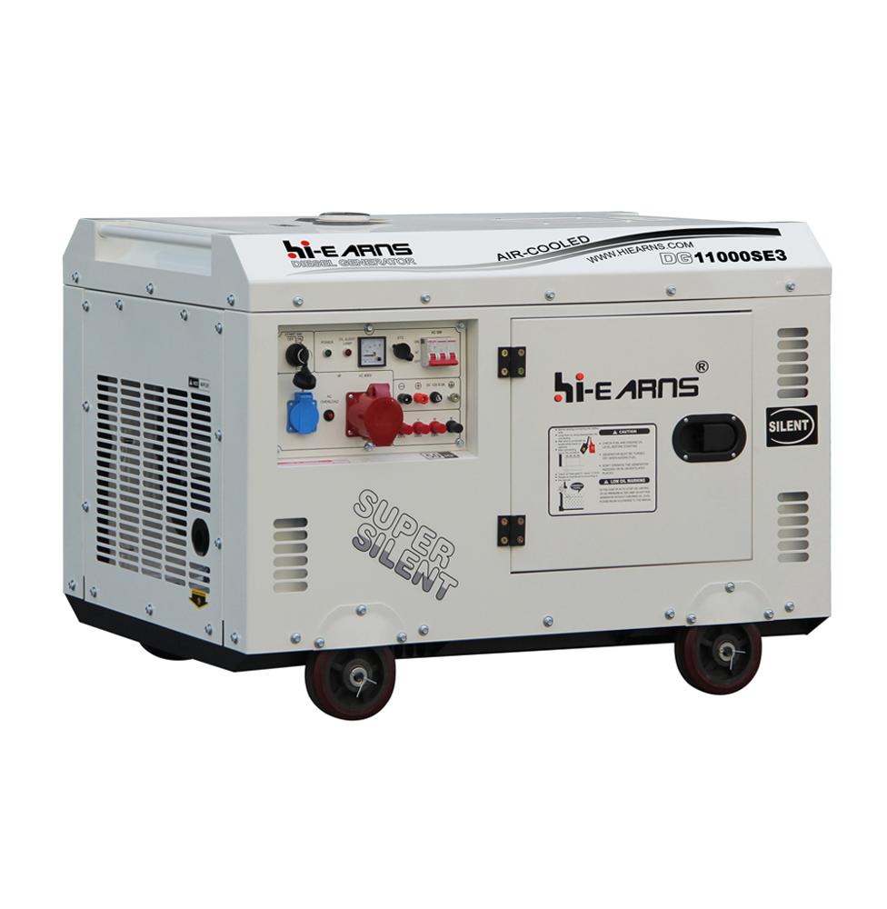 Newly patent product 198F diesel engine rated 7.5KW silent diesel generator