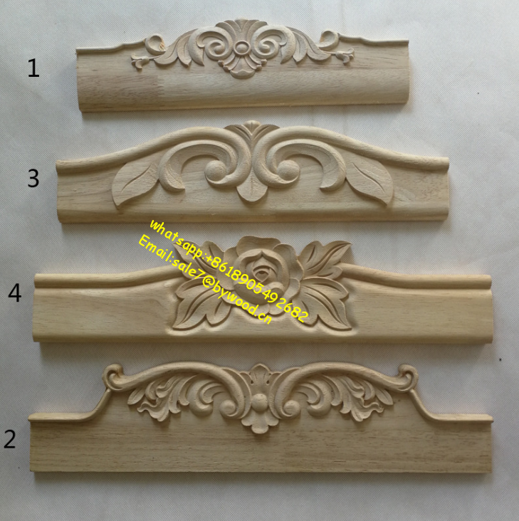 Furniture appliques wood carve decoration wood appliques ornament