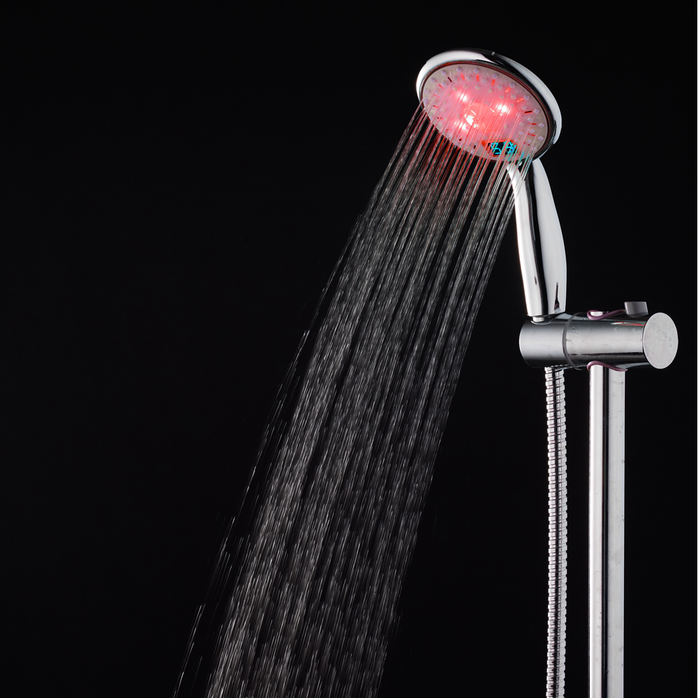 Colorful Water Saving Self-powered Led Hand Shower With Digital Show