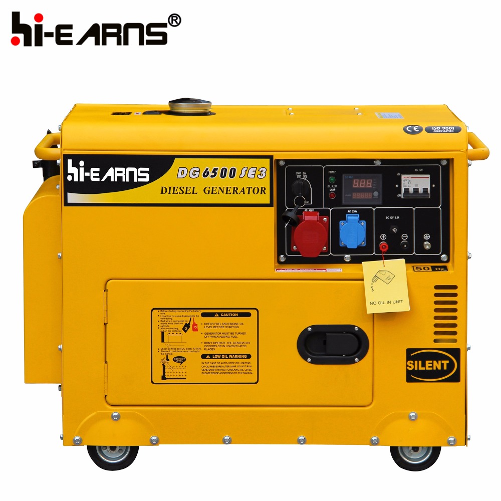 DG6500SE 5/5.5KW silent diesel generator types