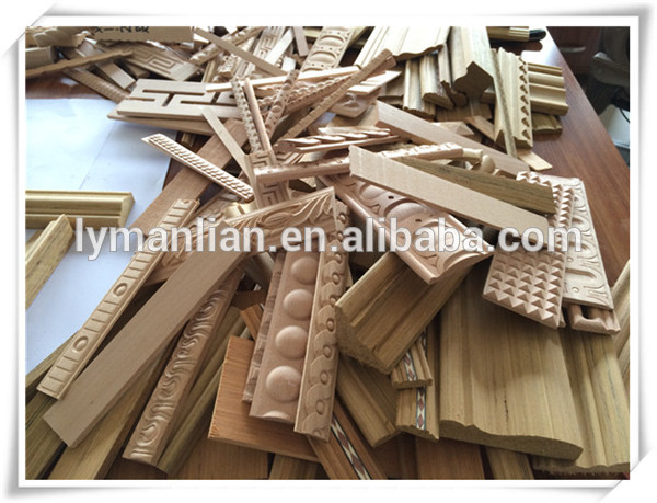 Decorative Casing Wood wall trim primed base shoes moulding craft wood decorative moulding