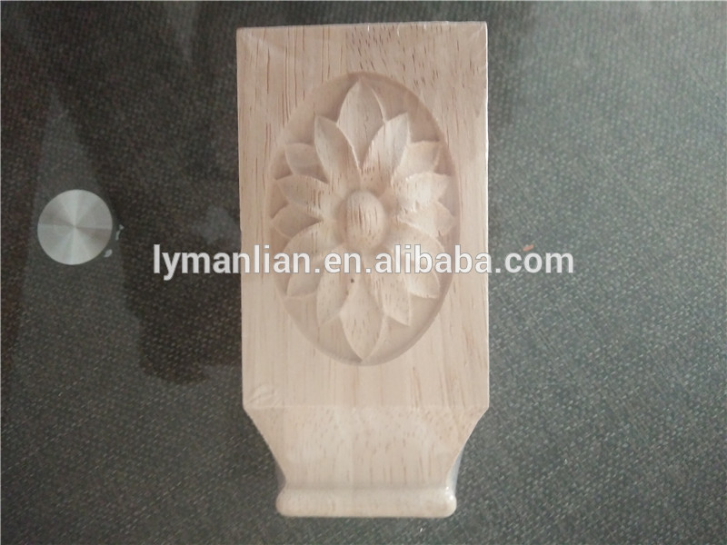 trim timber moulding decorative carved wood rosettes rectangle leaf applique