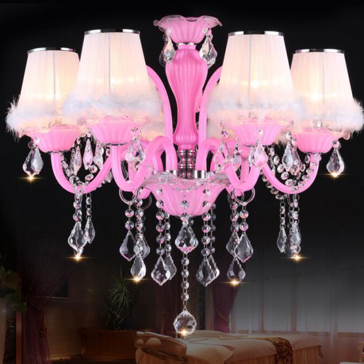 Ce Certificate Creative Design Crystal Iron Base Standing Chandelier