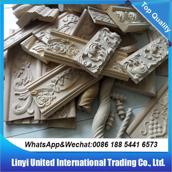 Steam beech hand carved wood molding