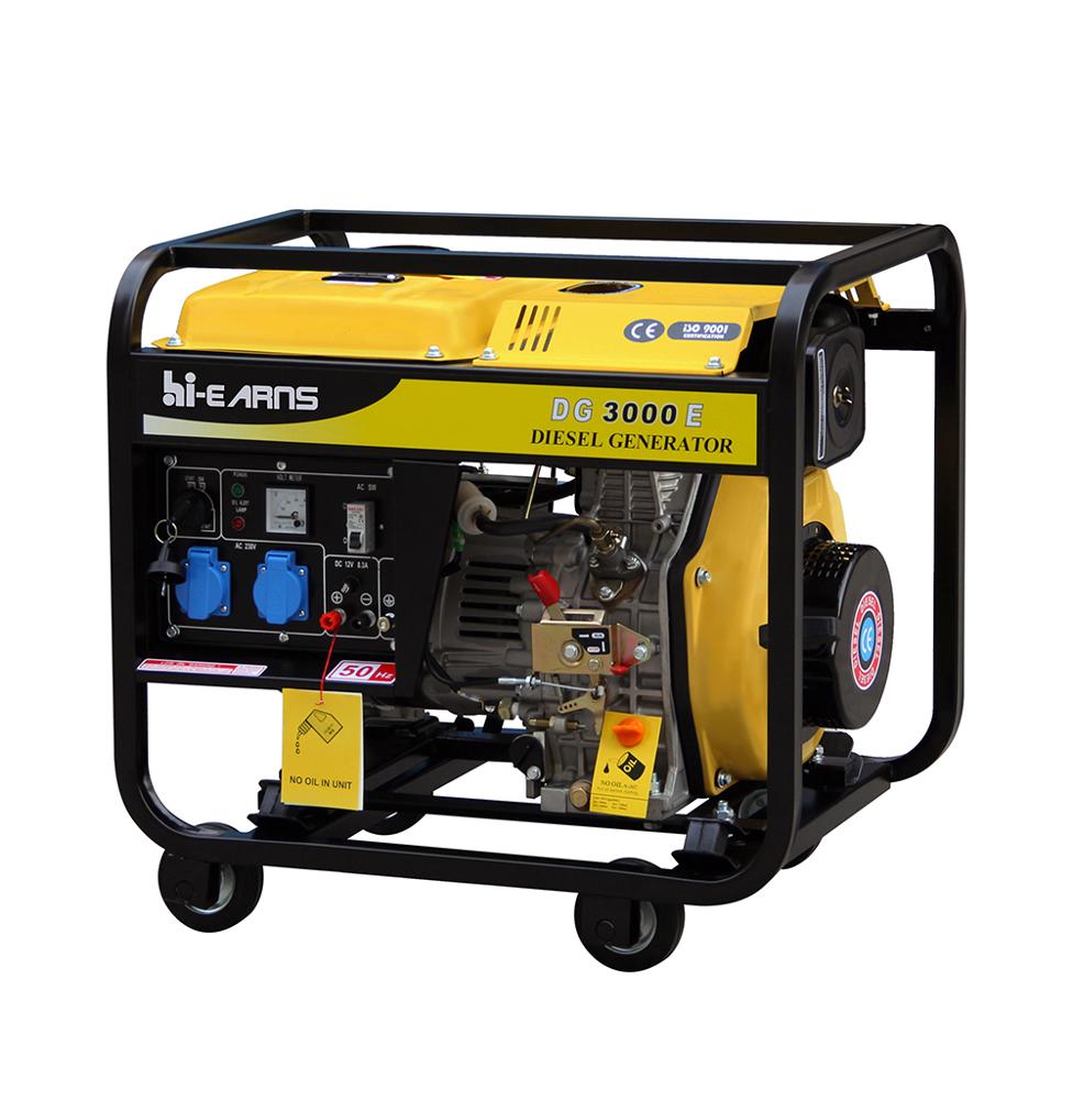 3KVA 50HZ single phase Open type portable diesel generator