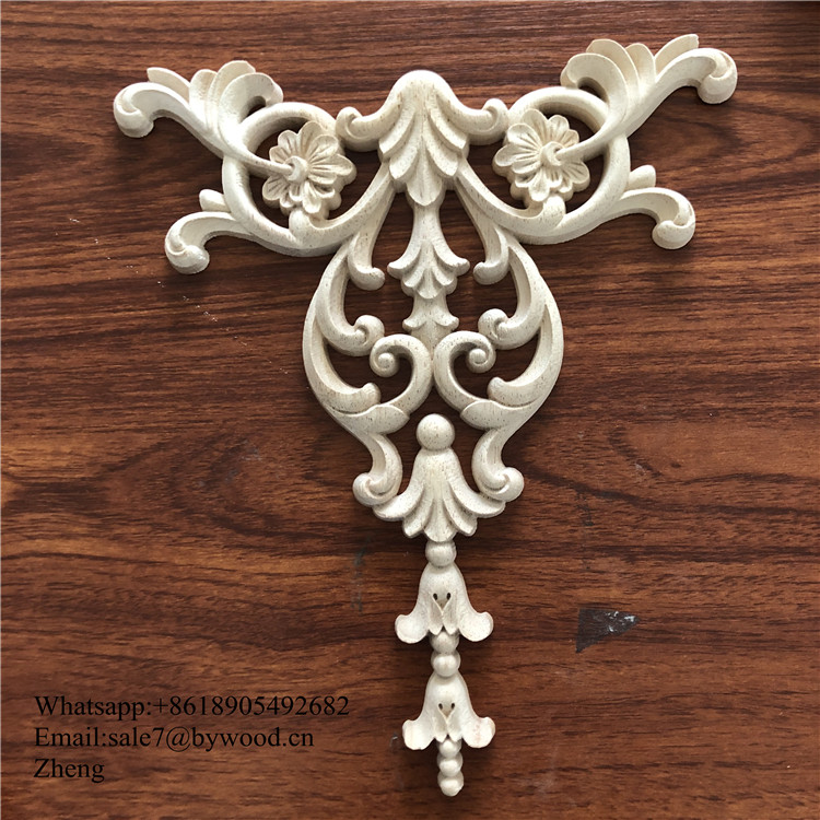 Wood  Embellishment For Furniture Wooden Onlays and appliques