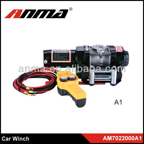 ANMA New design portable electric Winch for car/paraglider winch with towing rope