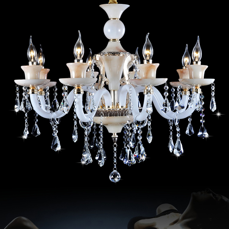 Square Glass Oval Fiber Optic Commercial Sea Shell Chandelier