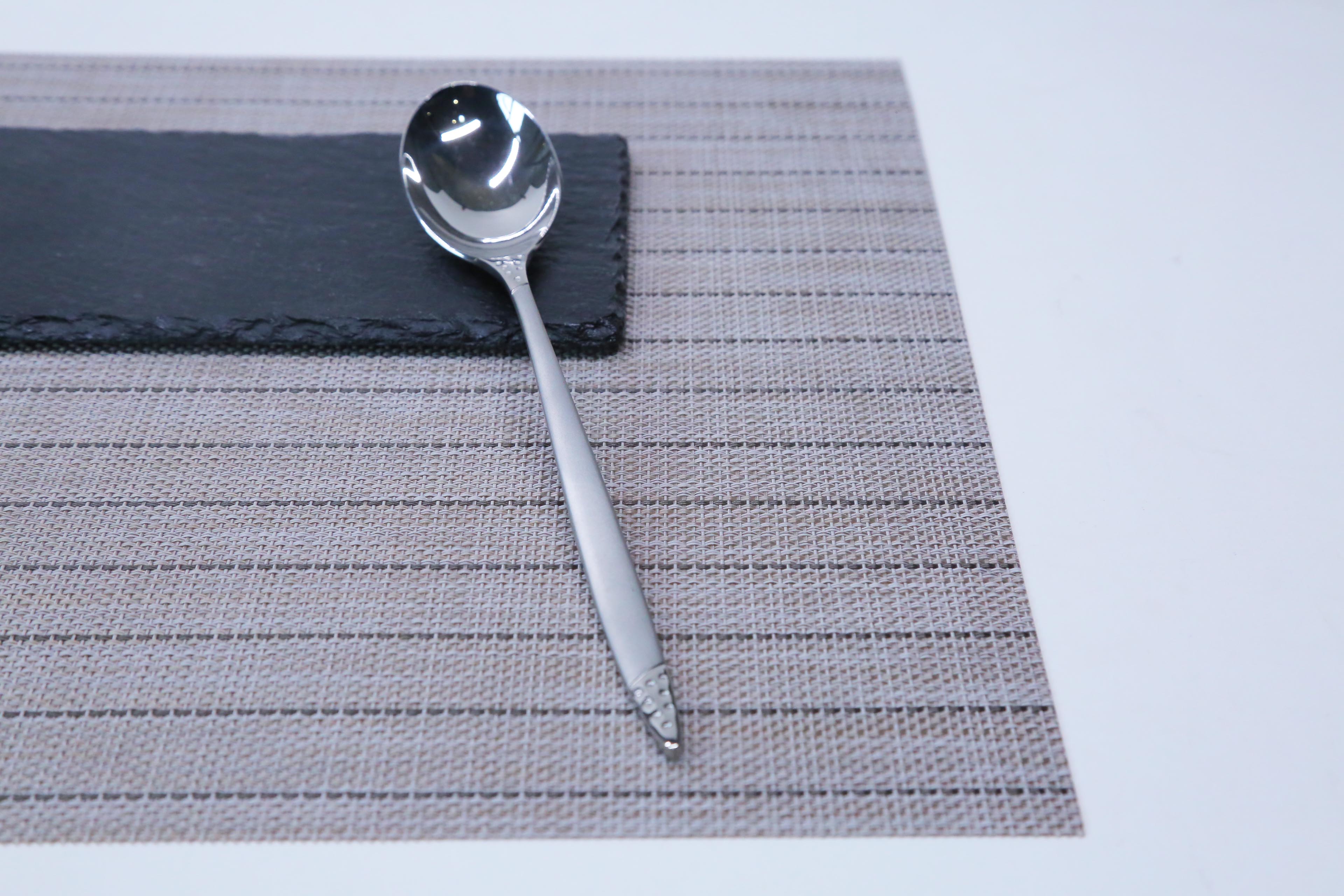 Different versions of jacquard PVC placemat for table