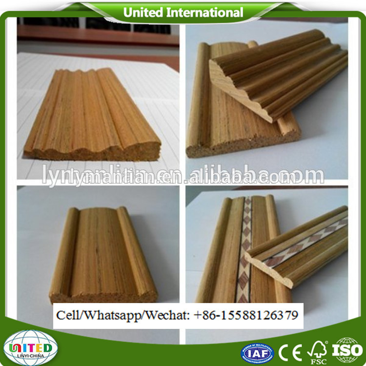 BAIYI WOOD Recon Engineered Corner Ceiling moulding Decorative