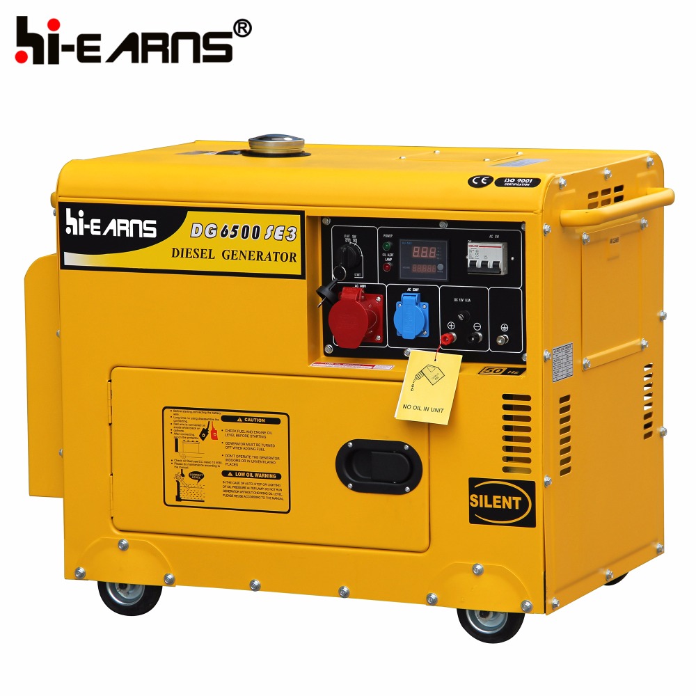 DG6500SE 5/5.5KW high voltage low rpm generator