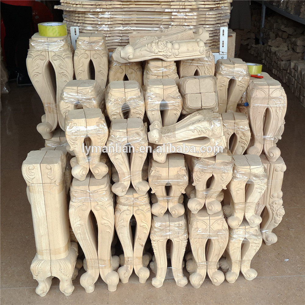 Decorative wood furniture carved table legs/furniture foot