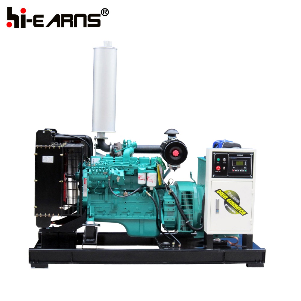 100KVA 50HZ 380V 400V water cooled open type diesel generator