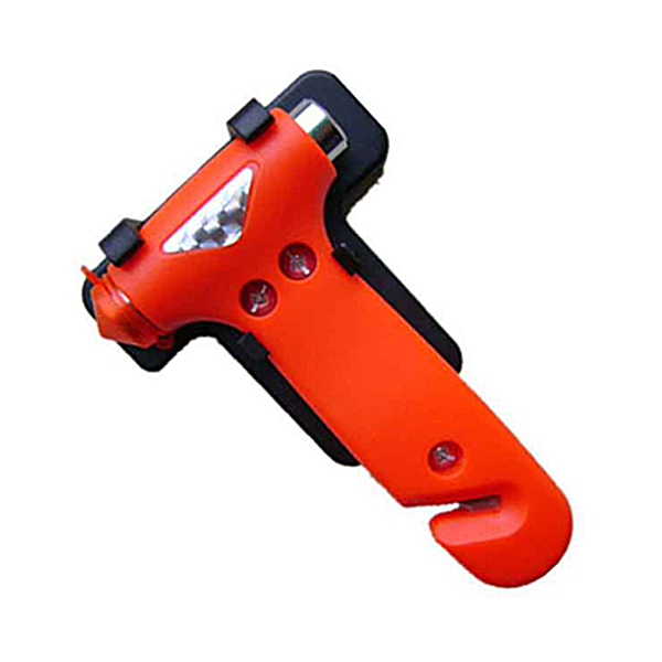 Emergency tool car seat belt cutter window breaker with pedestal