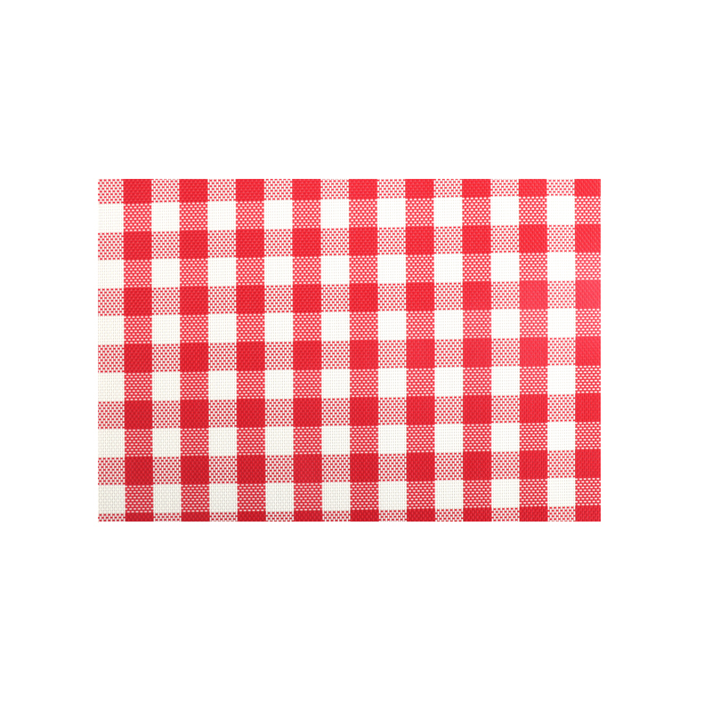 Tabletex eco-friendly woven washable Classic plaid square placemat Checkered Dining table mat plate