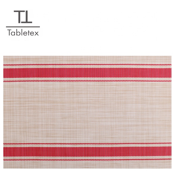 Tabletex eco-friendly waterproof placemats Anti-slip Easy to Clean PVC Woven placemat