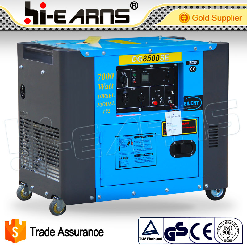 6.5KVA 50HZ 220V silent diesel generator price