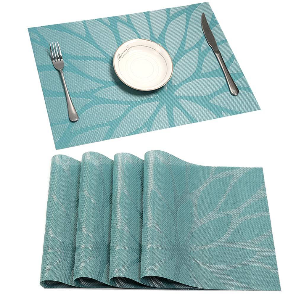 Wholesale Dining Room Placemats for Table Heat Insulation Stain-resistant Woven Vinyl Kitchen Placemats