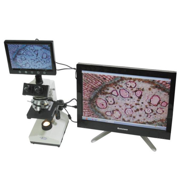 Laboratory USB Digital Microscope with Mini LCD Screen SHD-34