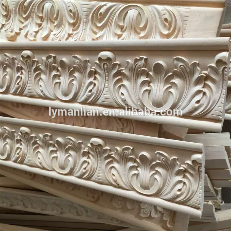 Decorative Wood Furniture Trim Unpainted Wood Mouldings