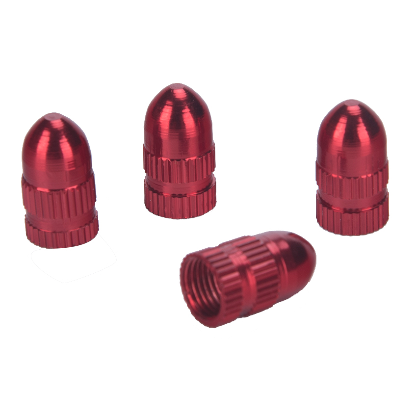 4 Pieces Aluminum Alloy Tire Valve Stem Cap / Dust Cap