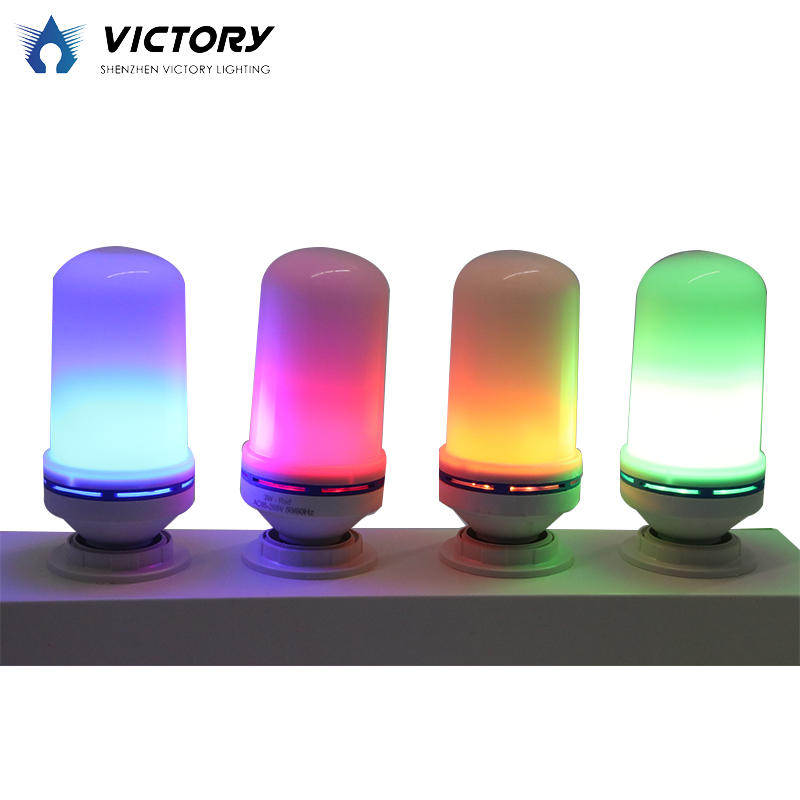 LED Bulbs 3W AC85-265V LED Lamp E27 Flame Effect Light