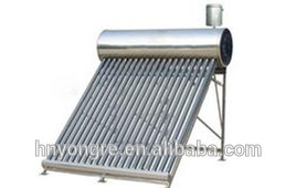 Non pressure solar water heater all stainless steel 150 liters house using bathroom with assistant tank