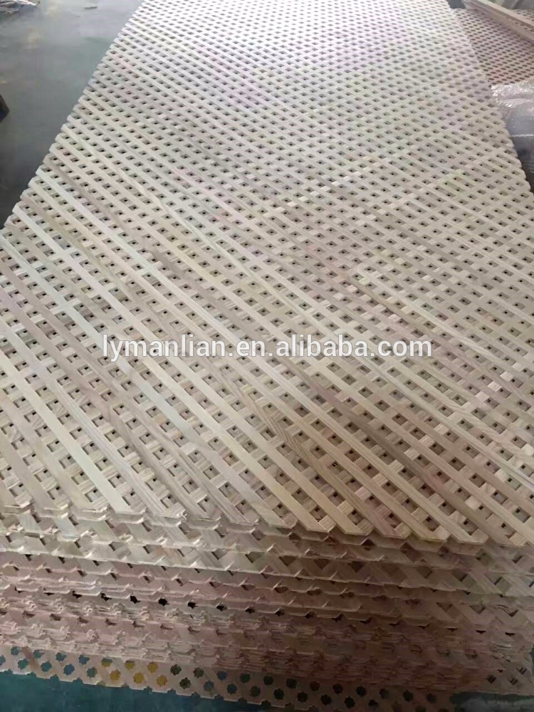 Decortive wood lattice cabinet door style