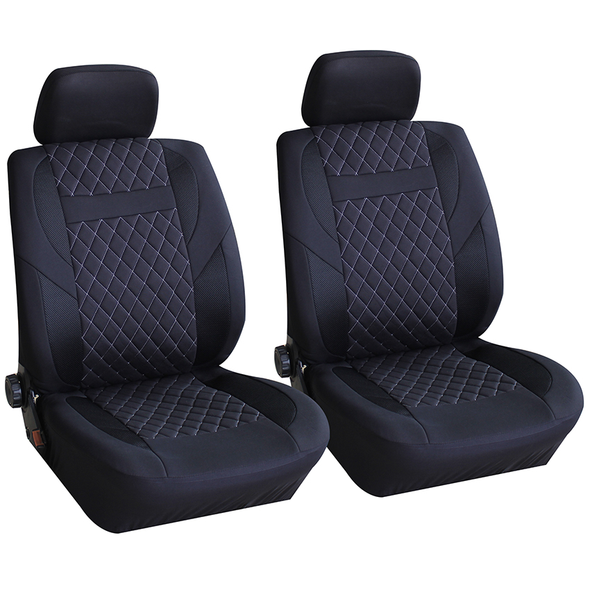 2pcs/set single mesh quilting car seat cover luxury car seat cover set