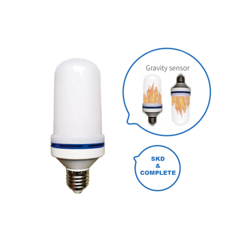 Factory directly sale SMD lamps E27 B22 gravity sensor flame bulbs