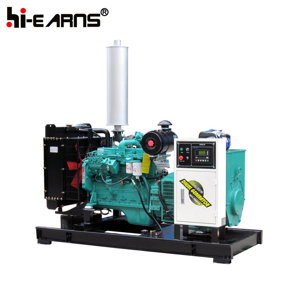 Hot sale 100KVA open type water cooled electric diesel generator