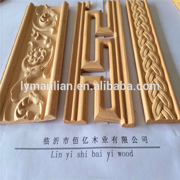 engineered wooden frame moulding/exterior door jamb/fancy wood mouldings