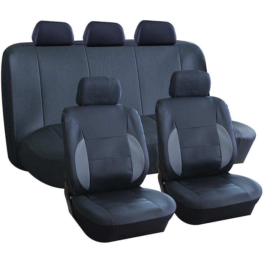 9 pcs/set PU leather luxury car seat cover set