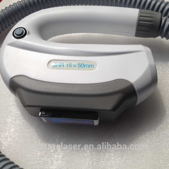 ipl machine parts big spot 15*50mm ipl hand piece / ipl parts treatment hand /ipl hand piece hair removal for ipl beauty machine