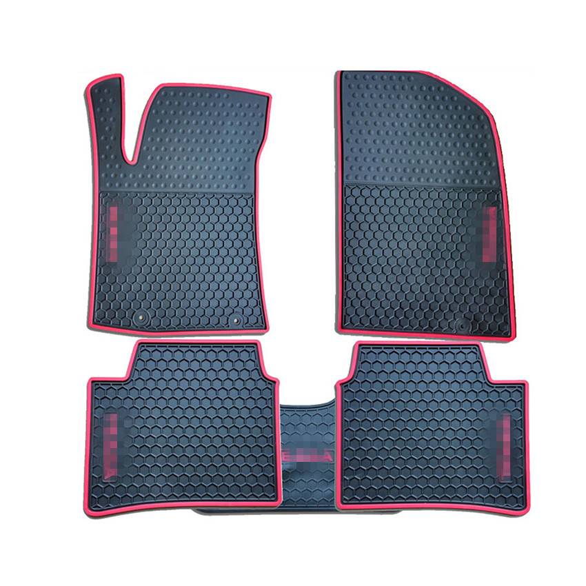 3PCS Four Seasons Waterproof Special Latex Car Floor Mats