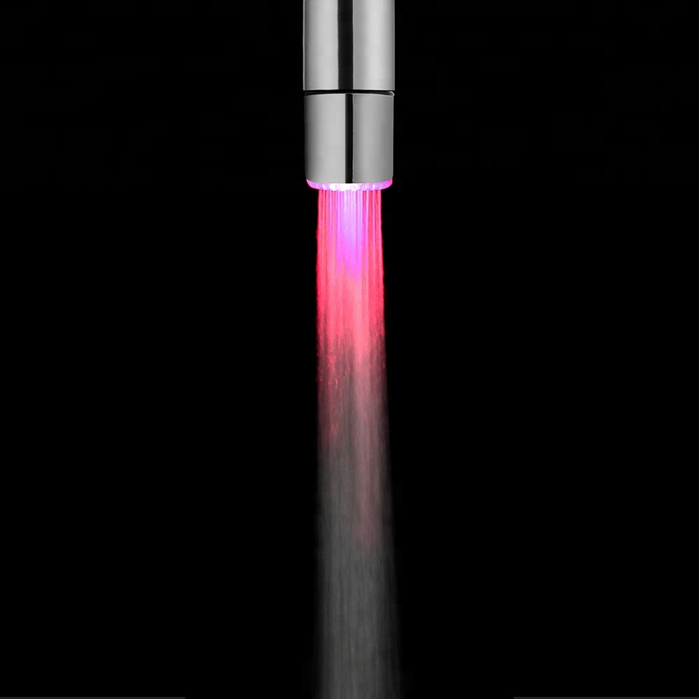 Wonderful LED Faucet Built-in Device Colors Lighting By Hydroelectric power