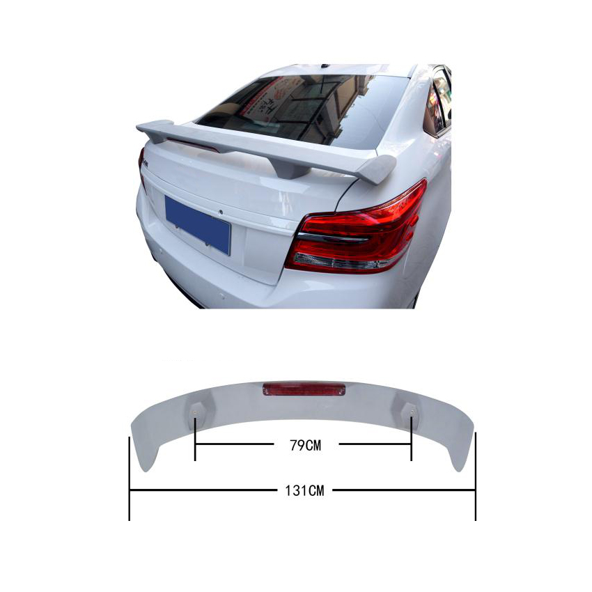 ABS material painted Rear Spoiler Lip Wing