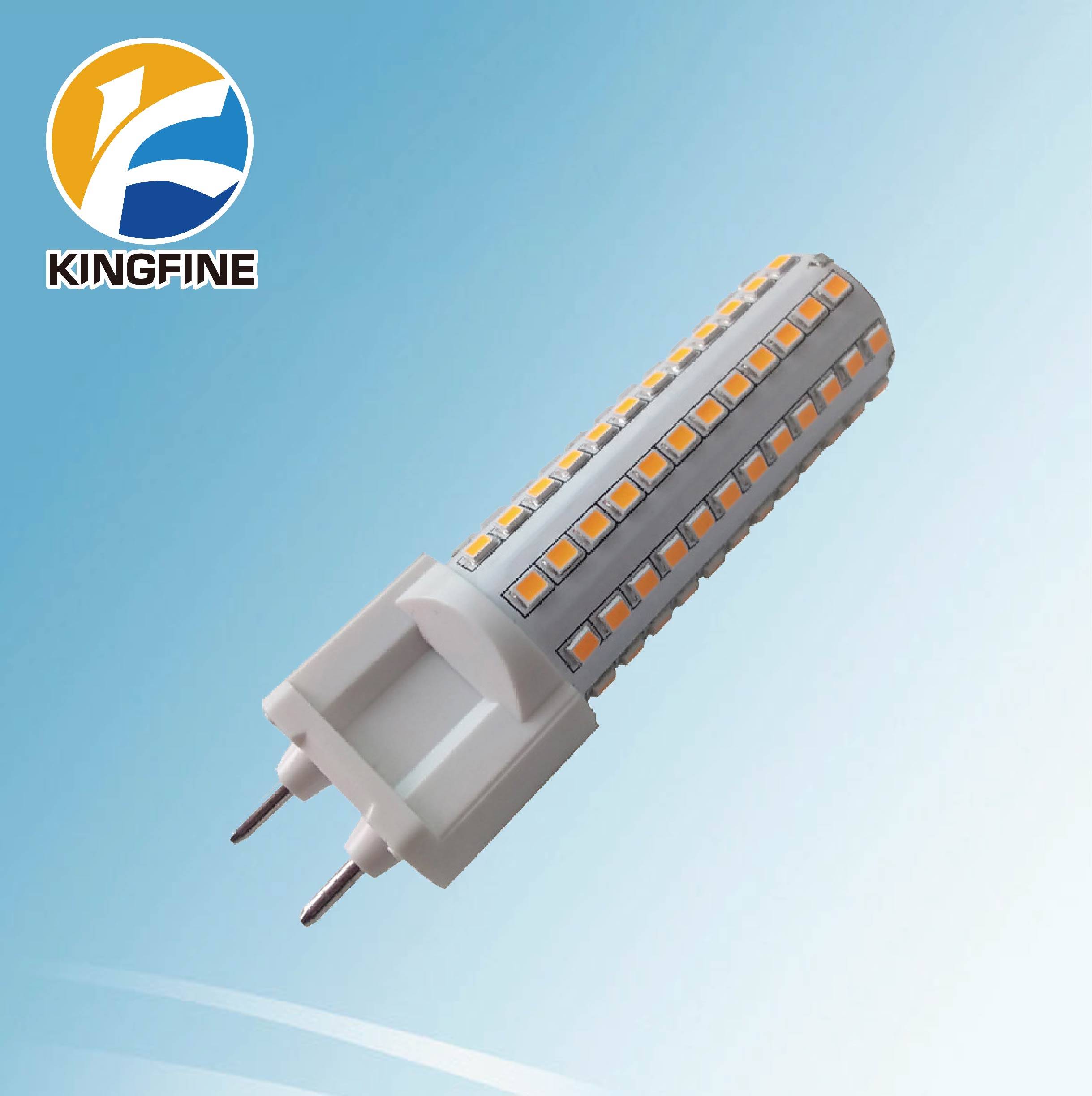 KINGFINE G12 LED LIGHT 10W 1000lumen warm white 2700k 85-265VAC 108pcs 2835SMD 360degree beam angle