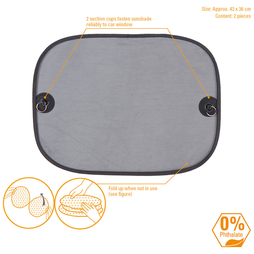Foldable Funny Car Side Window Sunshade