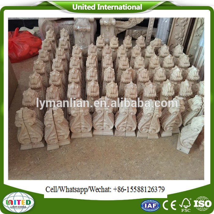 unfinished hand carved wood decoration cornels capitals