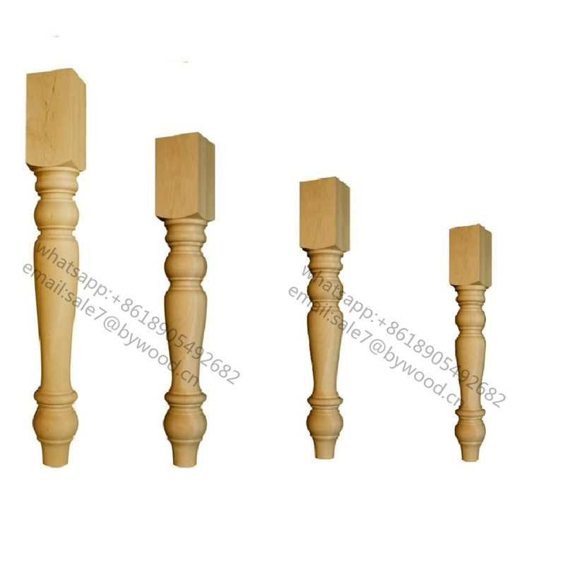 Furniture Parts decorative wood furniture legs kitchen island table legs  coffee table legs