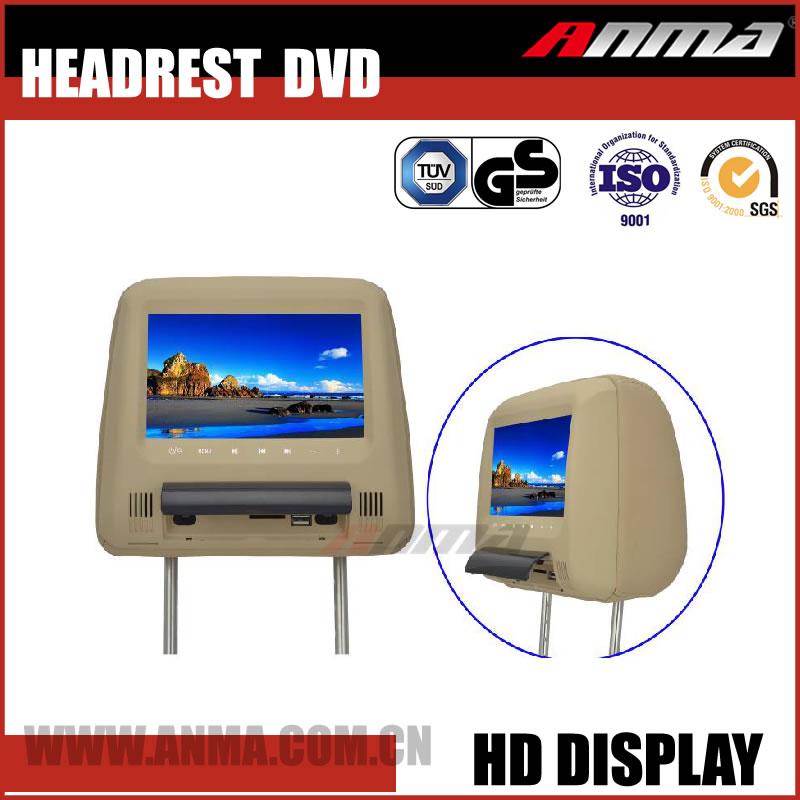 usb headrest dvd player fm radio