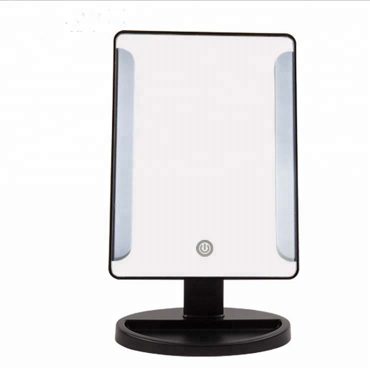 China lady makeup 36 leds desktop adjustable makeup mirror with magnifying function