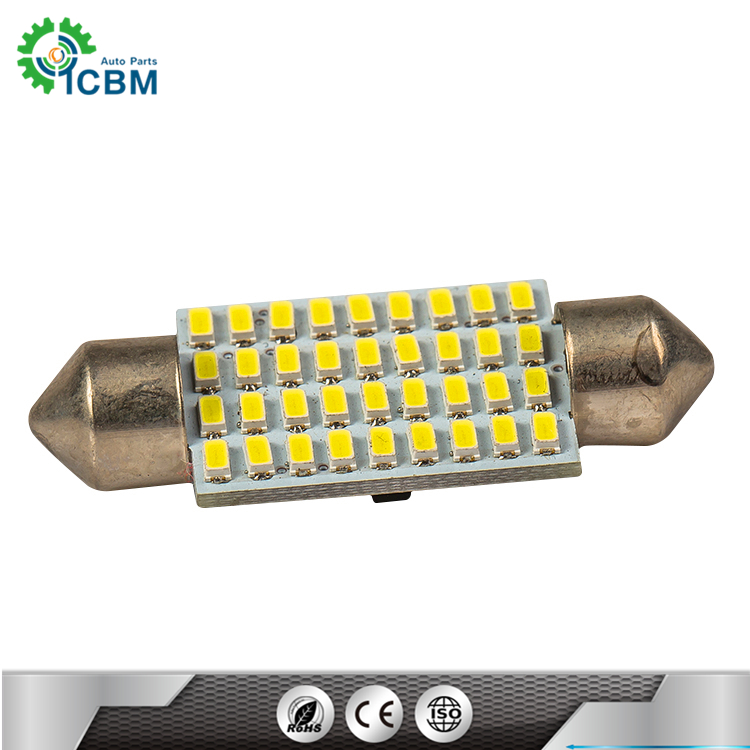 2years warranty! Super bright 12V 28mm/31mm/36mm/39mm/41mm 2w white 2smd 3030 festoon led