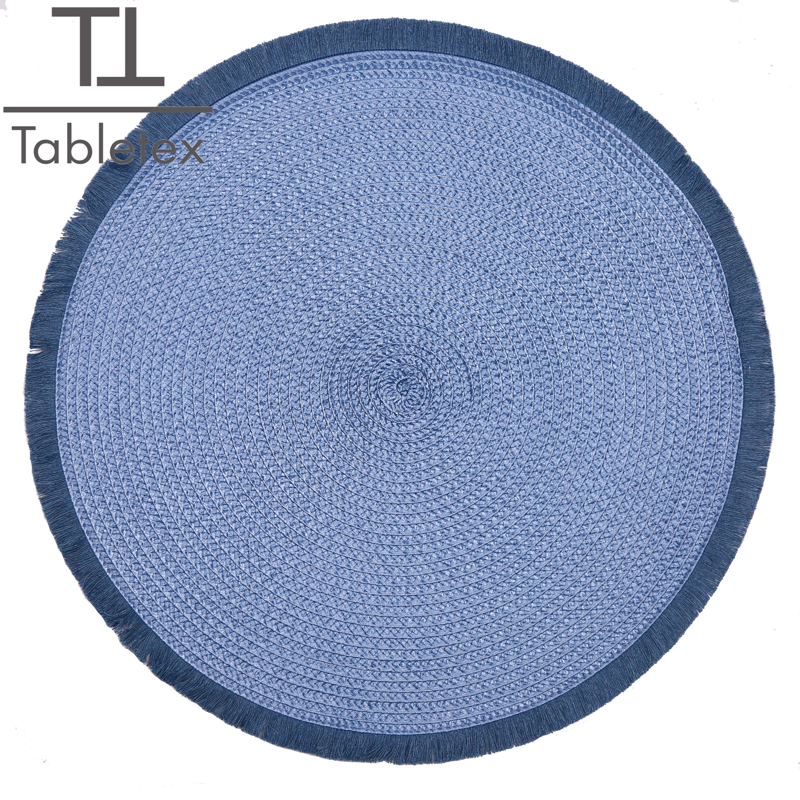 Tabletex 38cm PP waterproof soft coloring braid table placemat