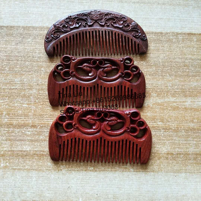 wooden hair comb custom personalized beard comb