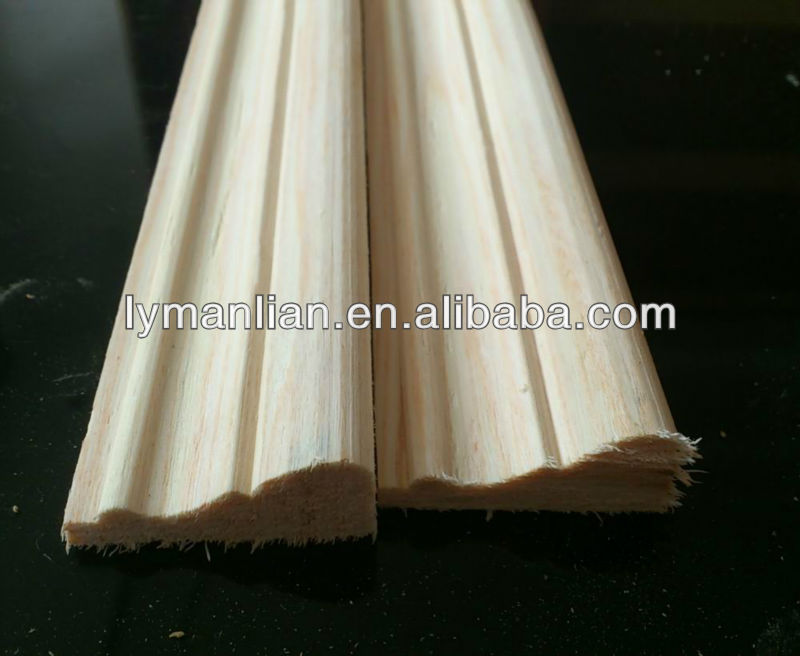Factory Supplier pine wood moulding white wood moulding for construction
