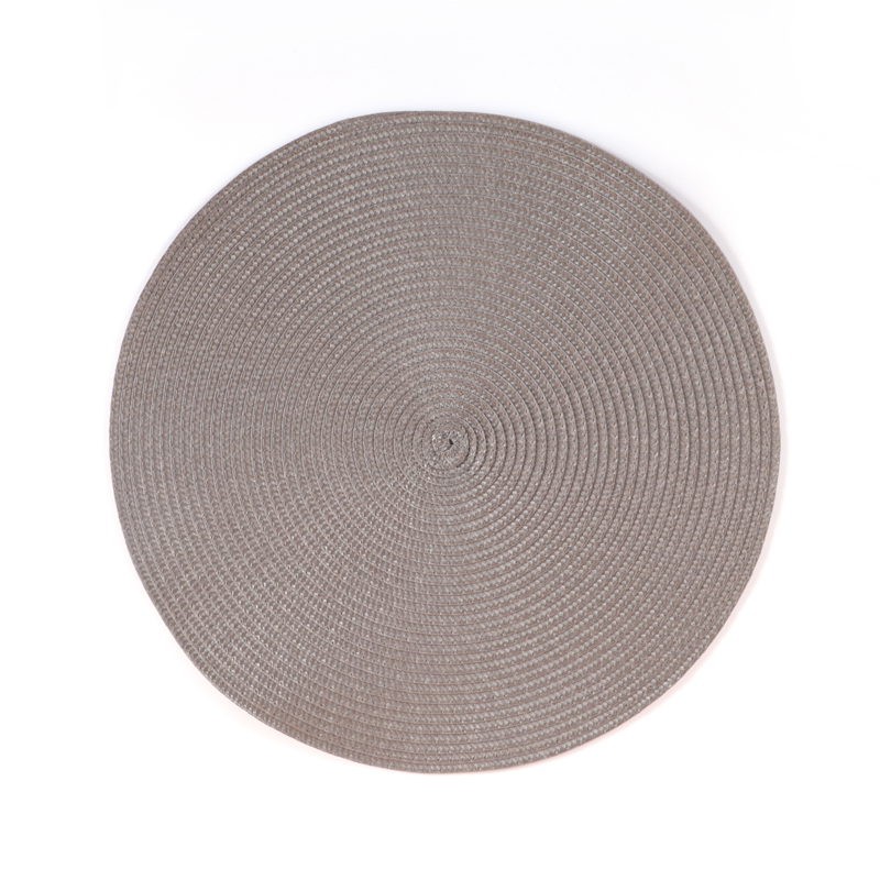 2020 new arrival most popular round woven placemat plastic placemats of  PP dinner placemat